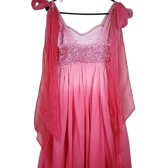LoveShackFancy Romia Millennial Pink Ombre Hand Dye Size 0 Dress - Picture 11 of 14